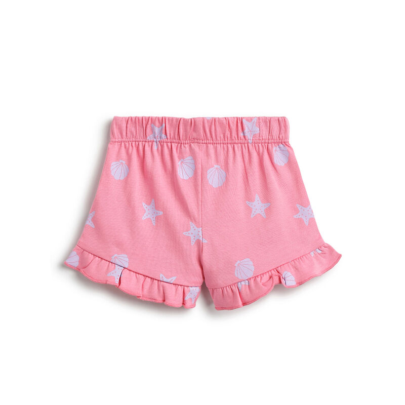 Girls Light Lilac T-shirt with Short Pants image number 3